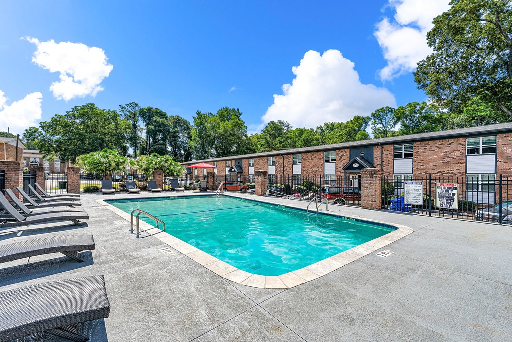 Pool and lounge area at Georgian Oaks Apartments, Smyrna, GA 30080