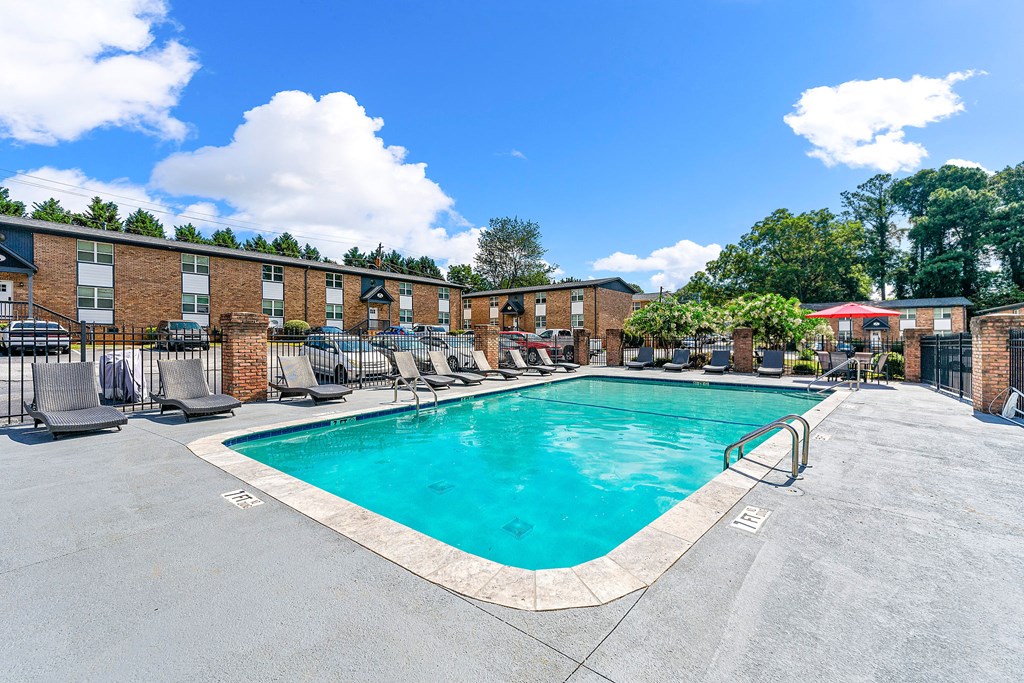 Pool and lounge area at Georgian Oaks Apartments, Smyrna, GA 30080