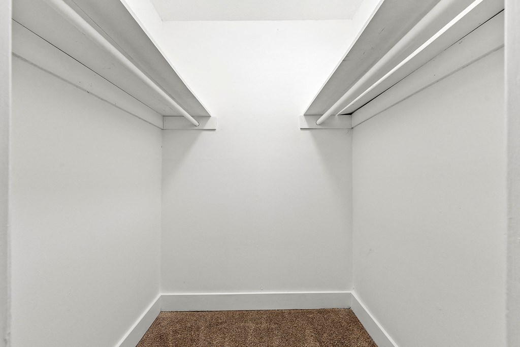 Walk-in closet at Pines at Lawrenceville Decatur 30033