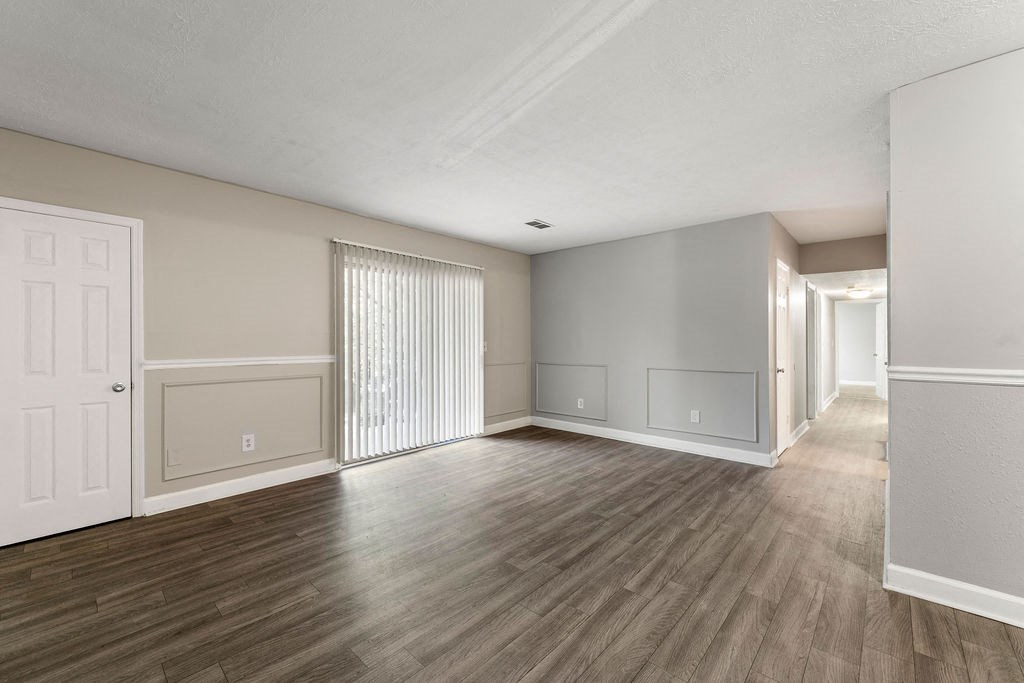 Ultra Spacious Living Room New Flooring Throughout at Pines at Lawrenceville Decatur 30033