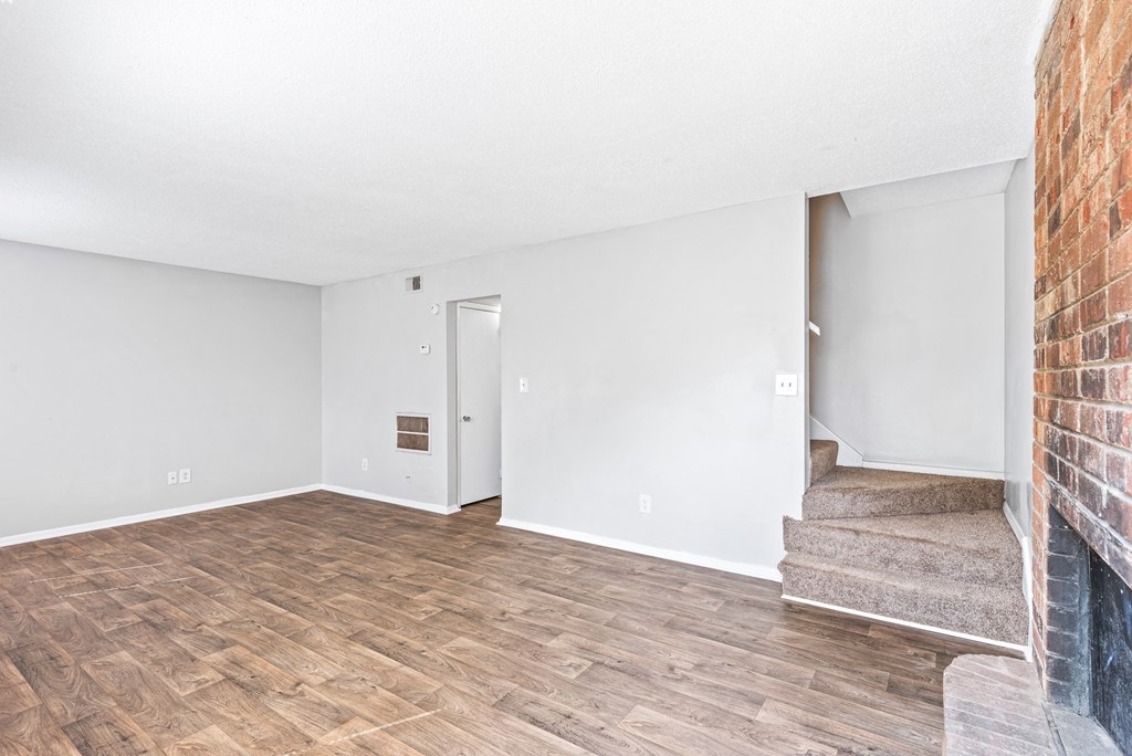 Living room at Northgate Townhomes in Tucker, GA  30084