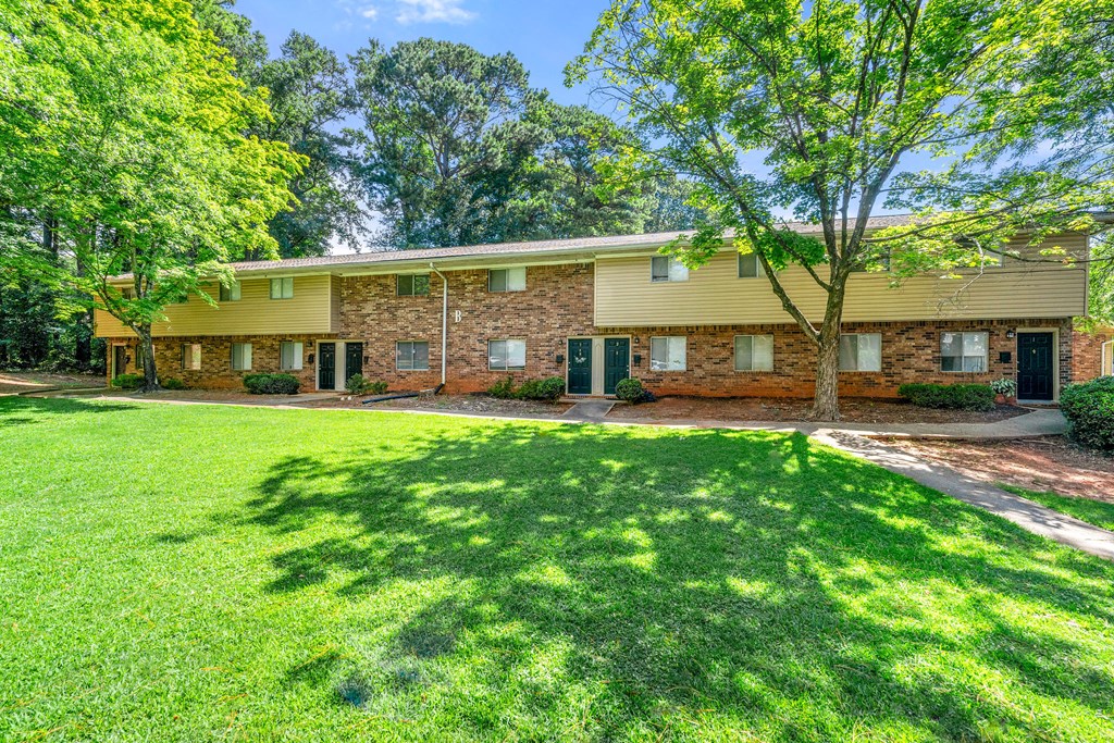 Community exteriors at Northgate Townhomes in Tucker, GA  30084