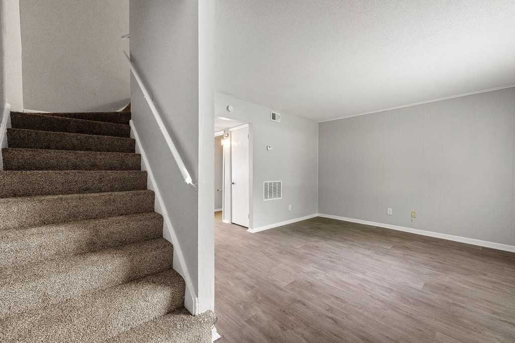 Living room at Northgate Townhomes in Tucker, GA  30084