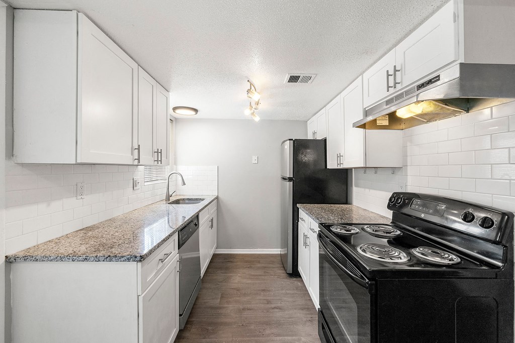 Upgraded kitchen at Northgate Townhomes in Tucker, GA
