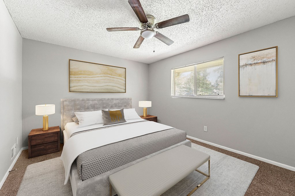 Master bedroom at Northgate Townhomes in Tucker, GA  30084