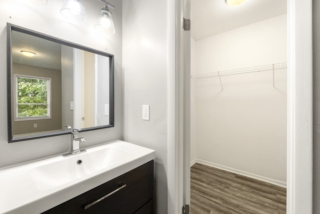 Bathroom With Closet at Woodbriar Management, LLC, Tucker, GA, 30084