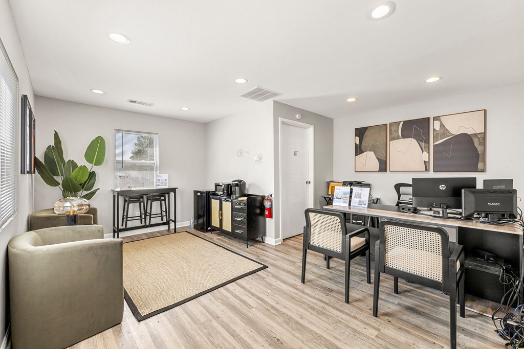 Spacious Dining Area at Ridgewood Apartments in Lawrenceville, Georgia
