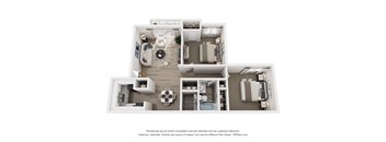 2 bed 1 bath apartment at 445 Cleveland
