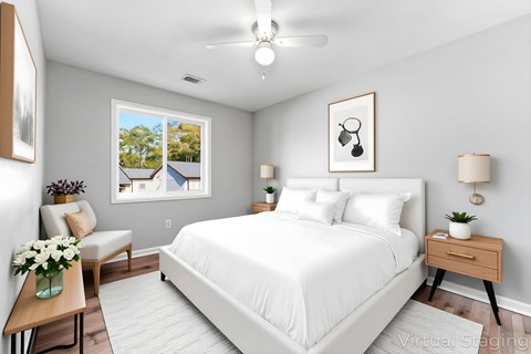 Master bedroom at Gardens at Washington Park 2, Georgia, 30314