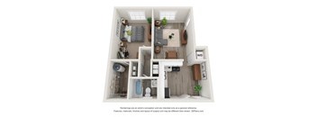 bedroom floor plan  the residences at