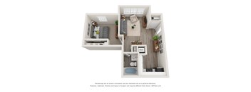 1 Bedroom Floorplan
