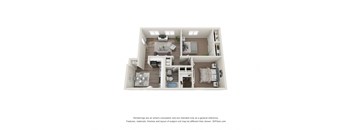 2 Bedroom Floor Plan