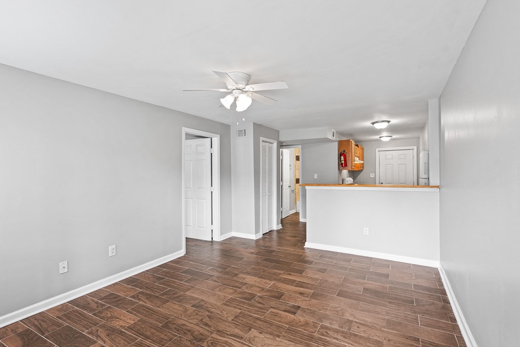 Living Room Updated Flooring at Gardens at Washington Park 2, Georgia, 30314