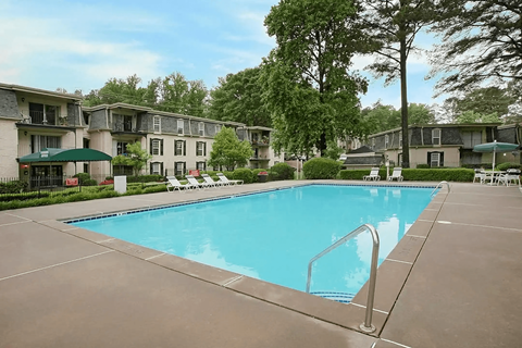 Two bedroom floorplan at The Reserve at Brookhaven, in Atlanta Georgia 30329.