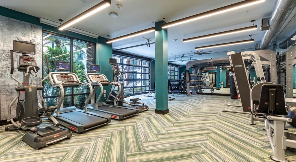 Fitness Center with cardio machines