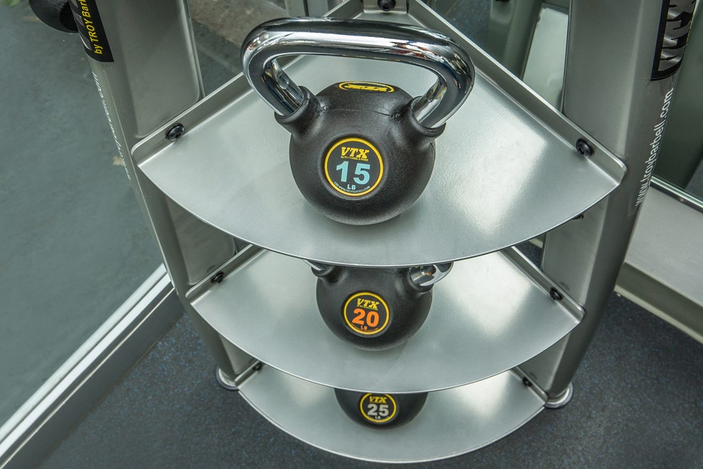 Fitness center weights
