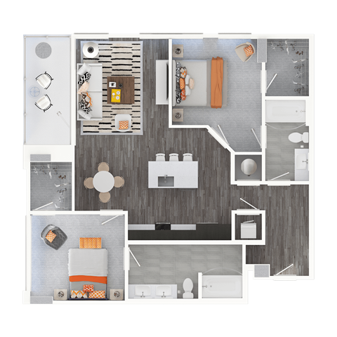 a floor plan of a bedroom and a bathroom