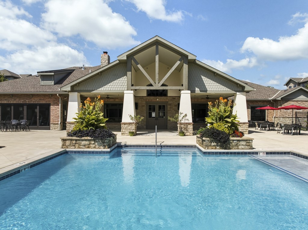 Large swimming pool.