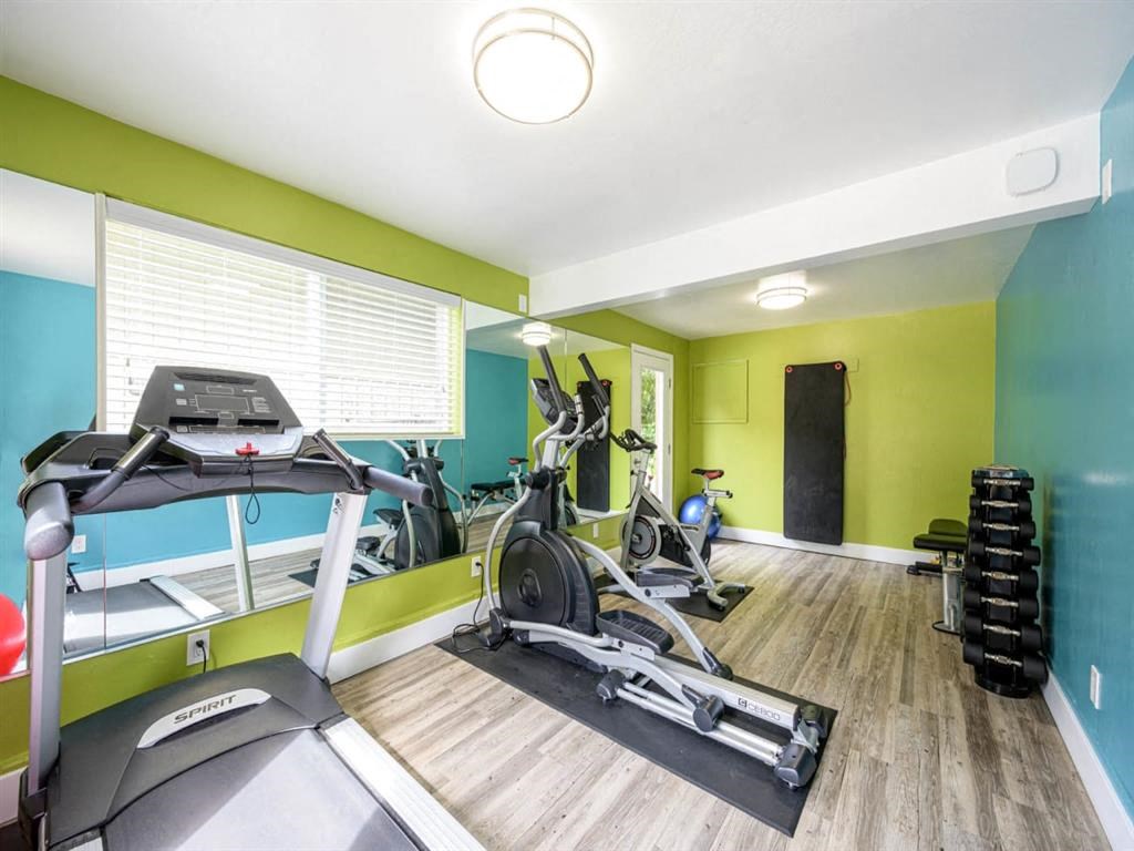 the gym in the home of person