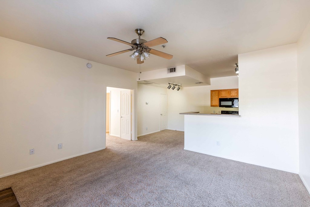 Living Room with carpet