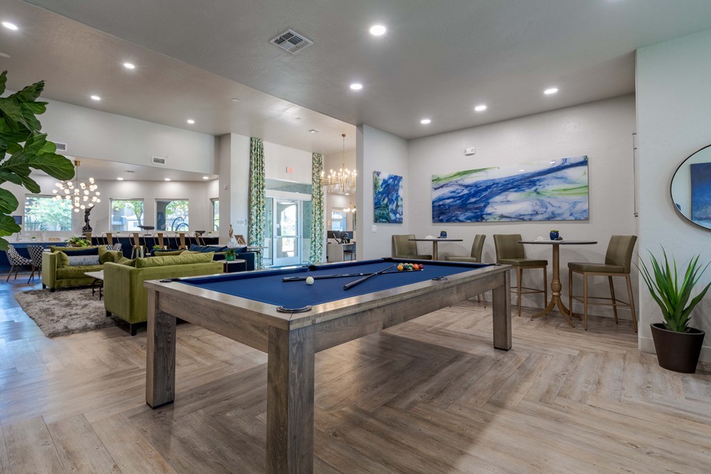 play a game of pool in our clubhouse at our apartments