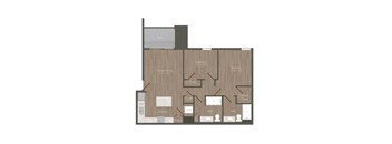 a floor plan of a 2100 sq ft roommates