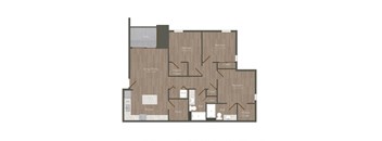 a floor plan of a 2100 sq ft roommates