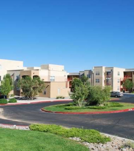 An apartment community from the street view