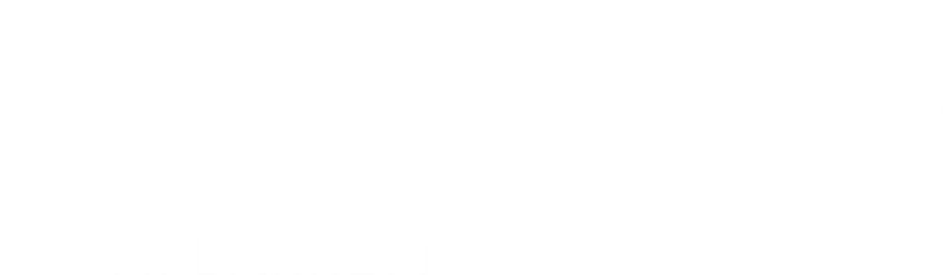 The Row at Barrett logo with white text on a green background.