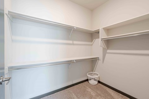 Large walk-in closet.