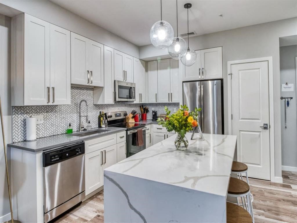 Kitchen with Stainless-Steel Appliances