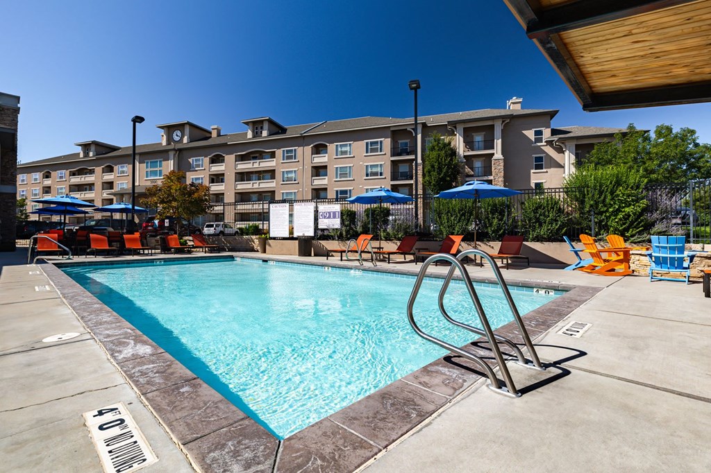 the swimming pool at our hotel