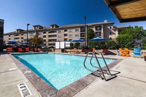 the swimming pool at our hotel