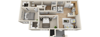 the795795 floor plan  studio with ensuite baths  460 sq ft