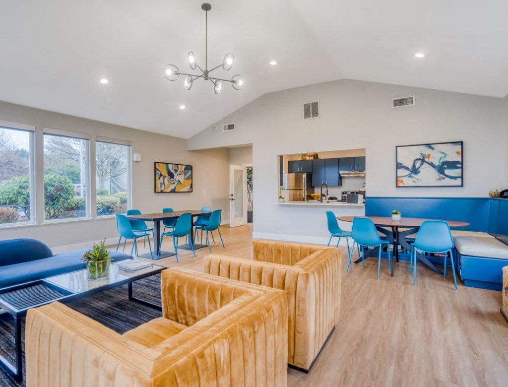 Lounge area with couch and chairs