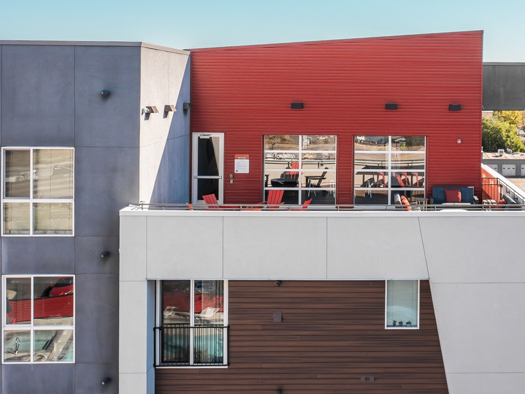view of the outdoor lounge