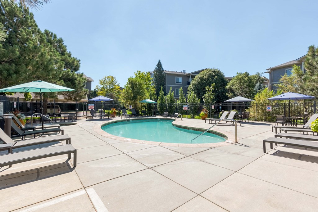 the swimming pool at our apartments