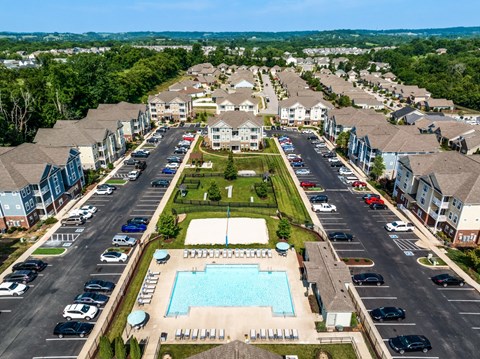 an aerial view of a community
