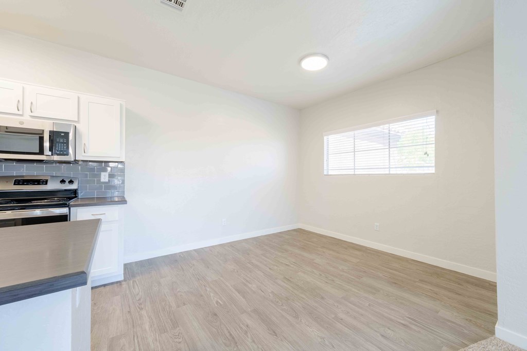 Kitchen dining area.