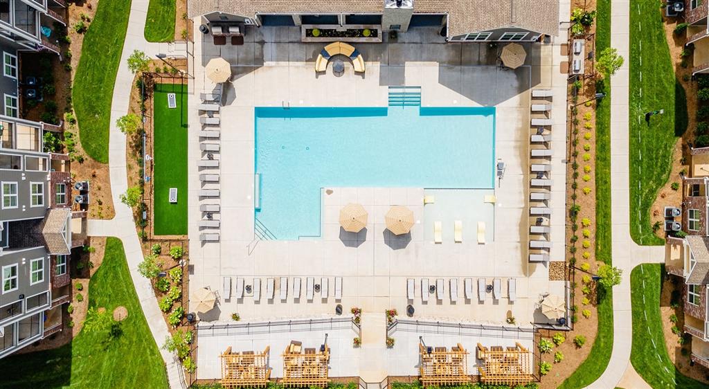 Aerial View of Swimming Pool
