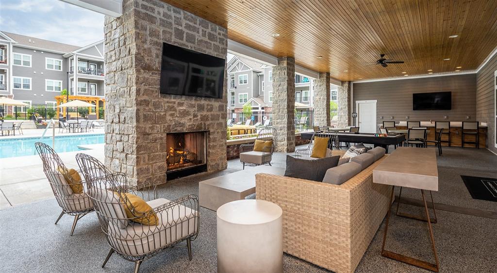 outdoor Lounge by Swimming Pool