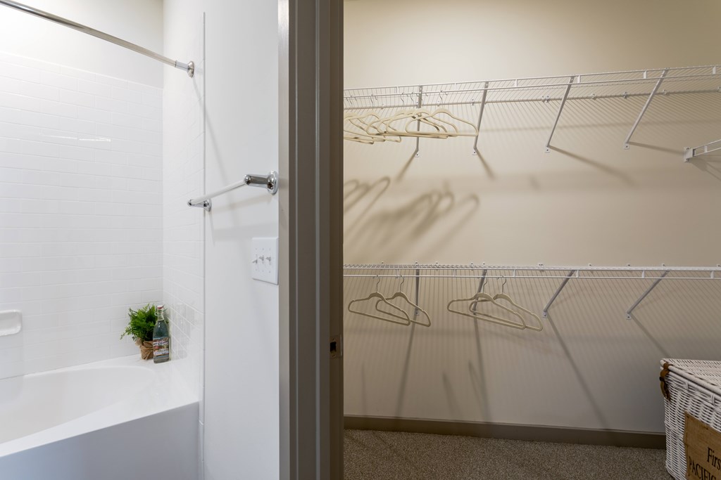 Bathroom and walk in closet
