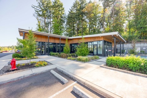 Front of clubhouse.