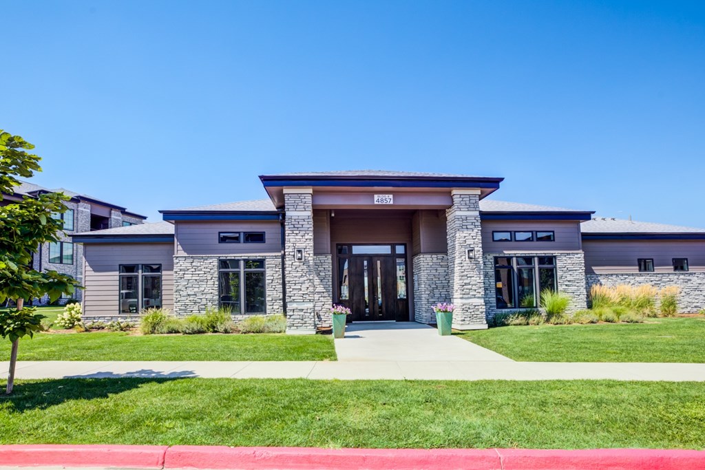 Exterior of leasing office.