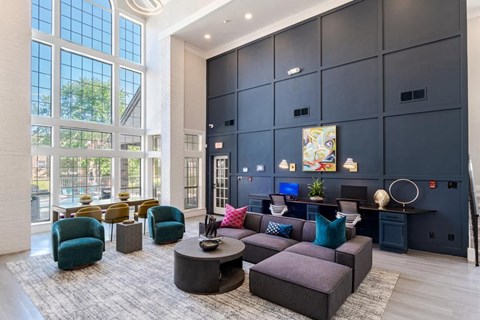 leasing office with couch