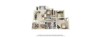 3 bedroom floor plan  the residences at