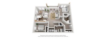 a floor plan of a 1 bedroom floor plan