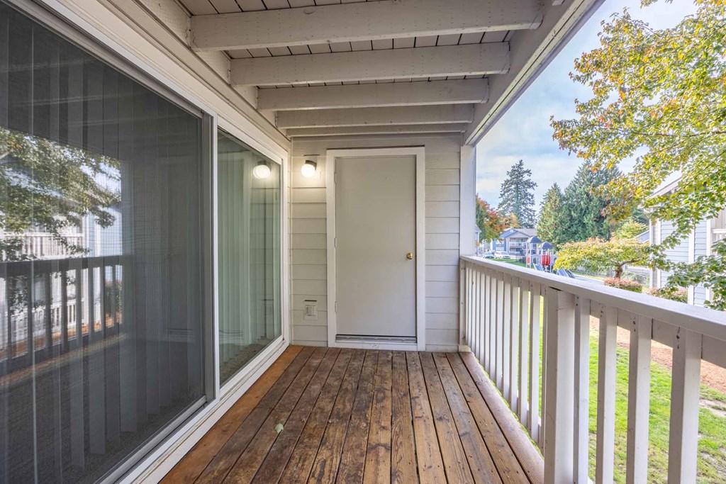 Spacious outdoor patio.