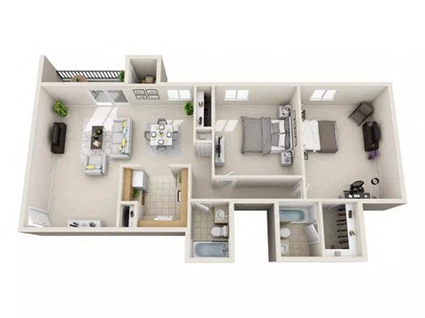 416 Merrimac Trail #5 1-3 Beds Apartment for Rent - Photo Gallery 21