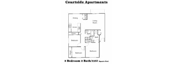 a floor plan of a small house with a bathroom and a living room